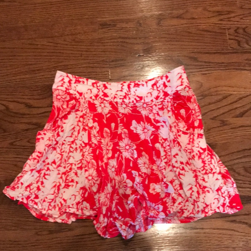 Free people floral cotton shorts